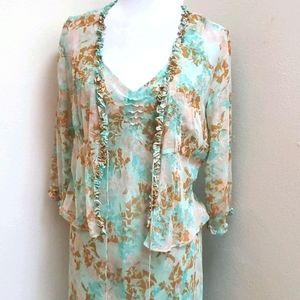 ❄️ i(E Feminine Long Sleeveless A-Line Dress Size 12